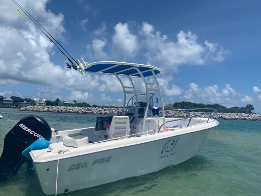 2008 Sea Pro 186 CC with SG300 T-Top