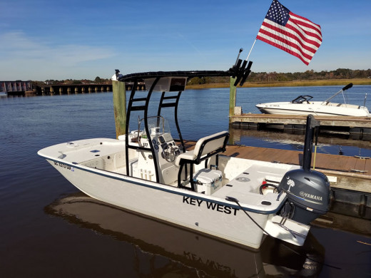 2010 Key West 177 Skiff with SG300 T-Top