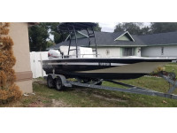 1996 Century 2130 Bay Boat T-Top in Black Finish