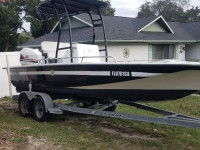 1996 Century 2130 Bay Boat T-Top in Black Finish