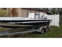 1996 Century 2130 Bay Boat T-Top in Black Finish