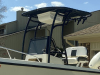 1986 Mako 20 folding ttop sunbrella canvas