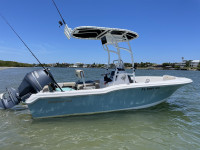 2021 Tidewater Boat T-Top in Powder Coated White