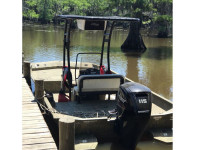 2017 Tracker Grizzly 2072 Boat T-Top Black and E-Box Upgrade