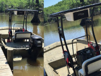 2017 Tracker Grizzly 2072 Boat T-Top Black and E-Box Upgrade