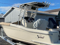 2018 Scout 215 XSF boat t-top, rod holders and electronics box upgrade