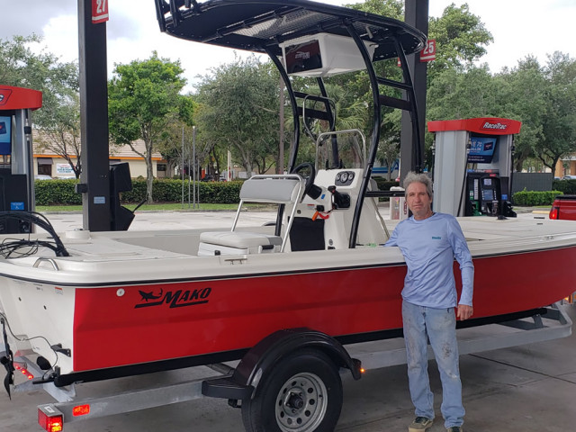 2021 Mako Skiff 19ft with SG300 Review  Stryker T-Tops, Universal Boat  T-Tops for Center Console Boats