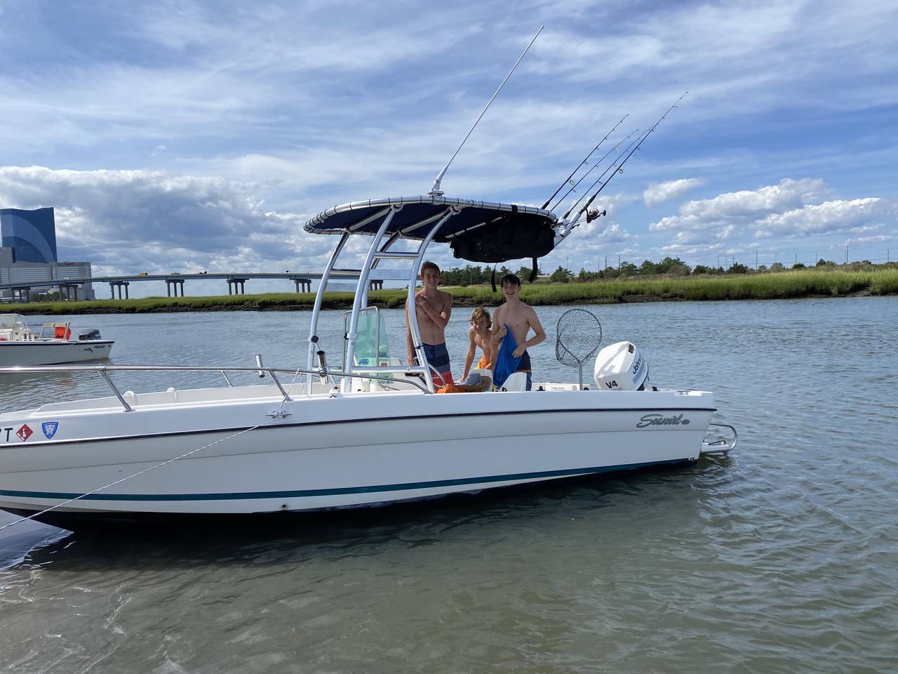 1997 Sea Swirl Striper 1850 with a SG300 boat t-top, photo 1 of 2