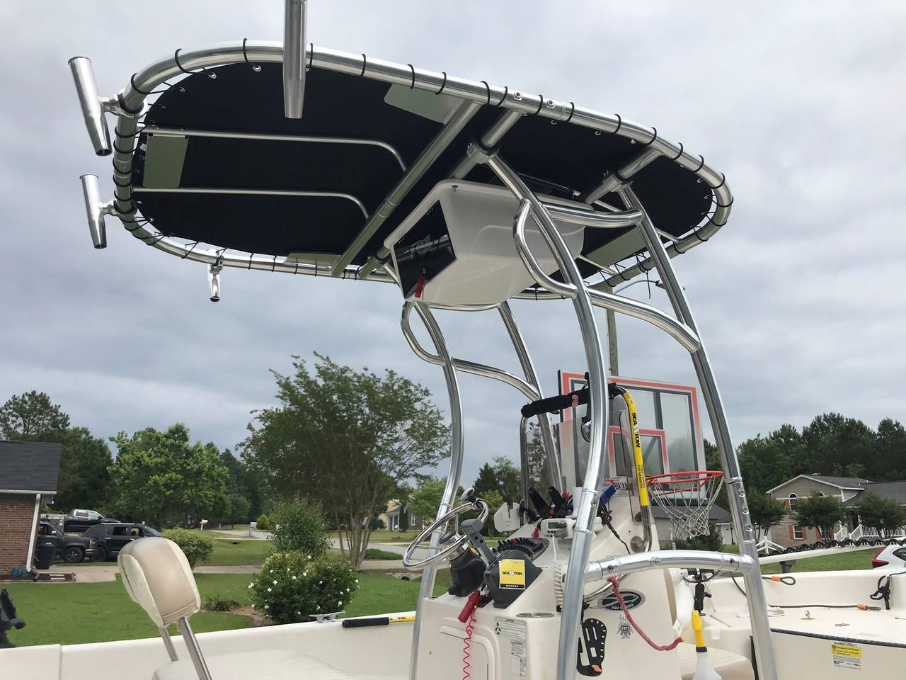 2015 Carolina Skiff 198 with a SG600 boat t-top, photo 2 of 2