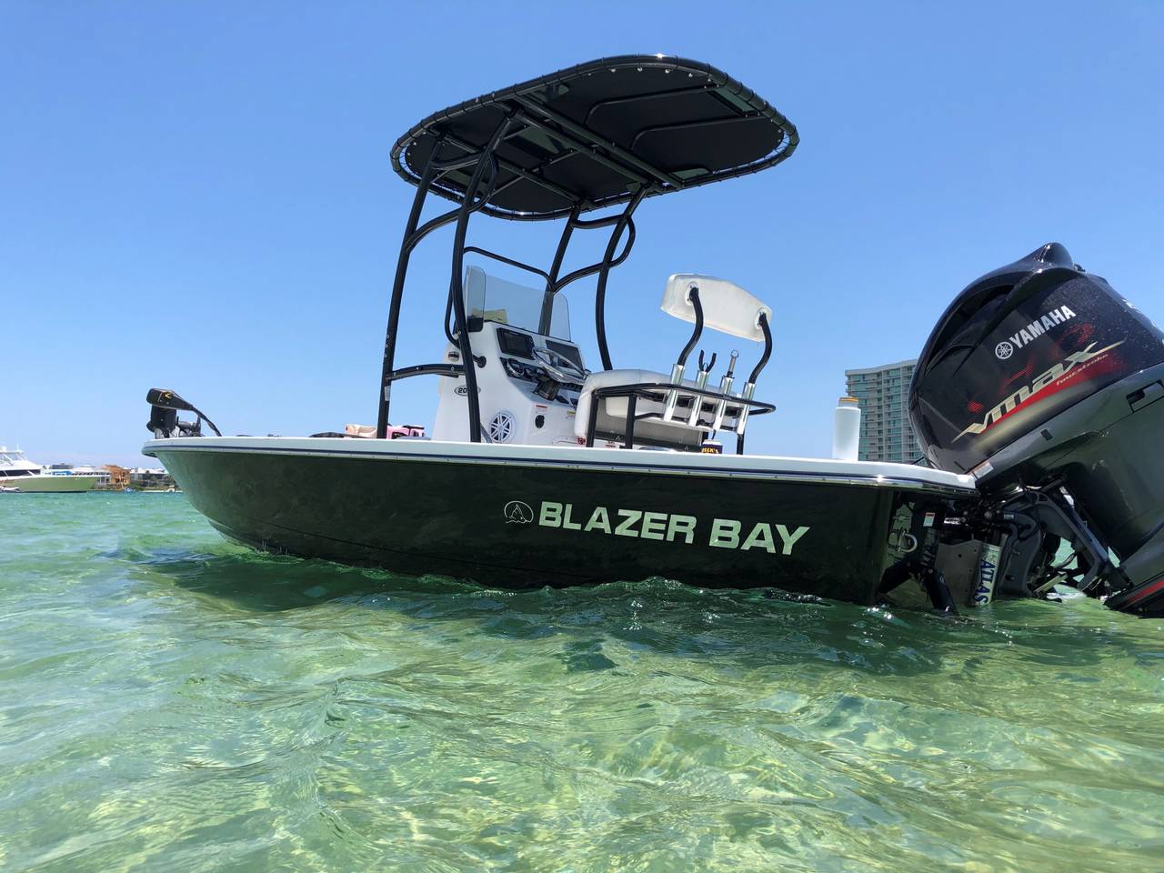 2020 Blazer Bay 2200 with a SG600 boat t-top