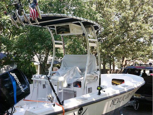 1975 Mako with a SG300 boat t-top, photo 1 of 3