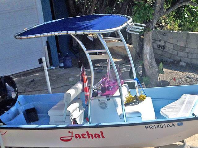 1976 Boston Whaler Montauk 17' with a SG300 boat t-top, photo 3 of 3