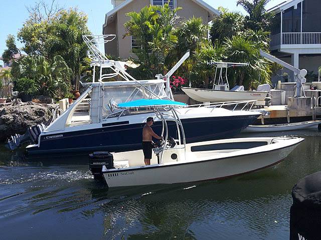 1976 SeaCraft Open Fisherman with a SG600 boat t-top, photo 3 of 14