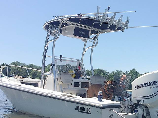 1982 Mako 20' with a SG600 boat t-top, photo 2 of 4