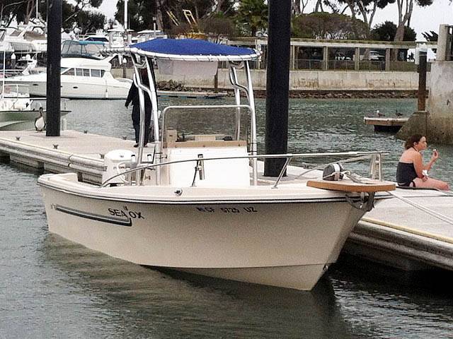 1986 Sea Ox 20' CC with a SG600 boat t-top, photo 2 of 4