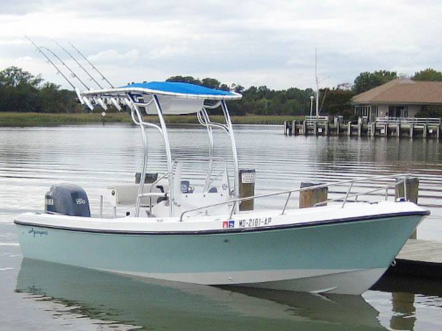 1987 Aquasport 200 with a SG600 boat t-top, photo 1 of 3