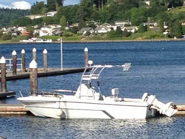1988 Angler Center Console 21' with a SG300 boat t-top, photo 3 of 4