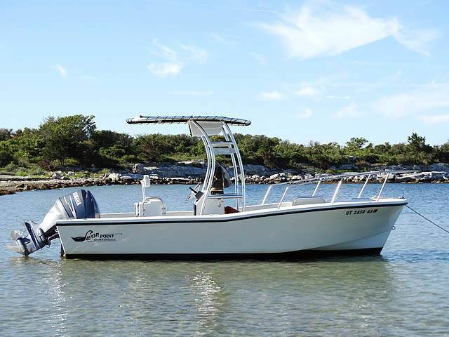 1990 Swan Point Center Console 19' with a SG300 boat t-top, photo 1 of 2