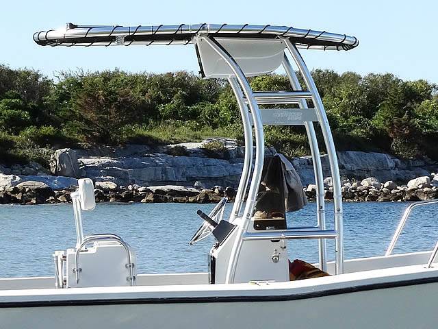 1990 Swan Point Center Console 19' with a SG300 boat t-top, photo 2 of 2