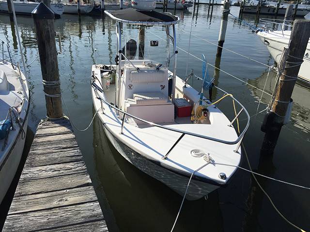 1991 C-Hawk with a SG600 boat t-top, photo 2 of 2