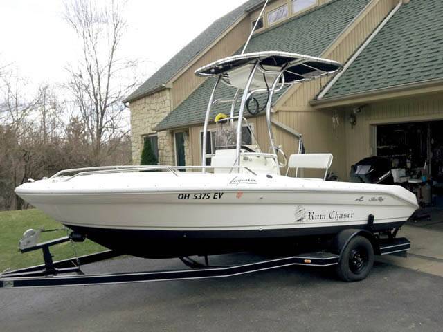 1992 Sea Ray Laguna 18' with a SG600 boat t-top, photo 2 of 2