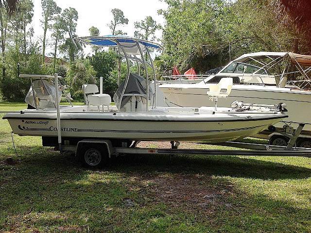 1996 Action Craft Coastline Island Runner 21' with a SG600 boat t-top, photo 1 of 3