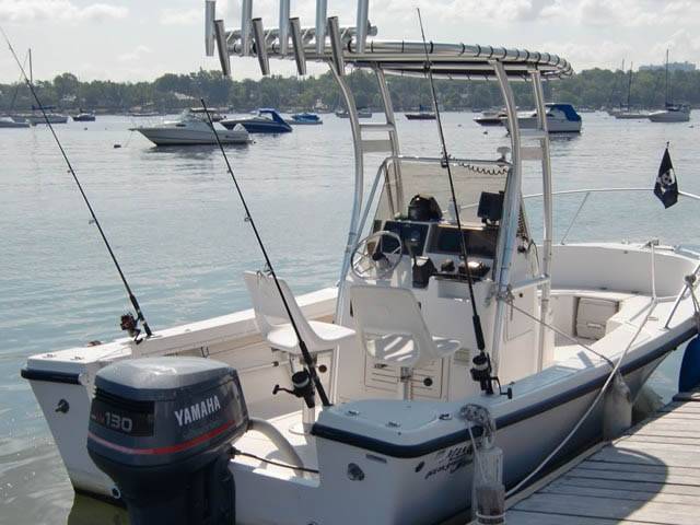 1996 Mako with a SG300 boat t-top, photo 1 of 2