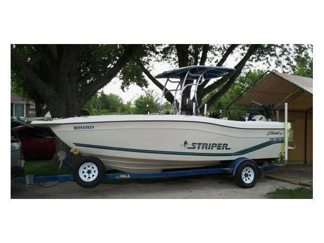 1996 Striper Seaswirl 21' with a SG600 boat t-top, photo 2 of 2