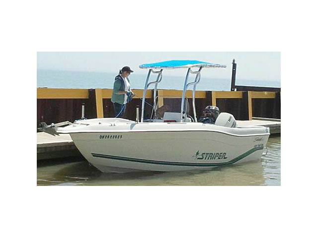 1996 Striper Seaswirl 21' with a SG600 boat t-top, photo 1 of 2