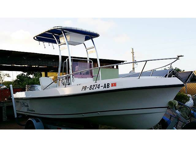 1997 Angler 180 with a SG300 boat t-top, photo 1 of 6