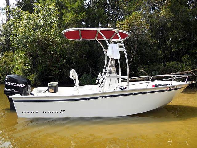 1997 Cape Horn 17' with a SG300 boat t-top, photo 2 of 3