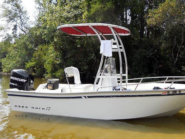 1997 Cape Horn 17' with a SG300 boat t-top, photo 3 of 3