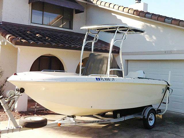 1997 Pro-Line with a SG600 boat t-top, photo 1 of 2