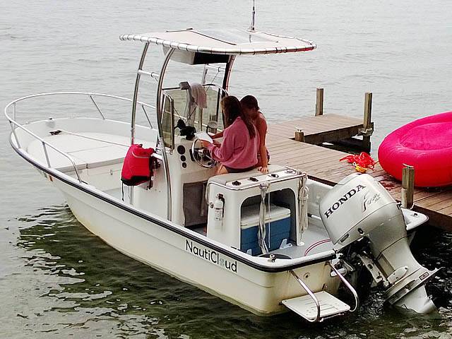 1998 Maritime 1890 with a SG600 boat t-top, photo 2 of 3