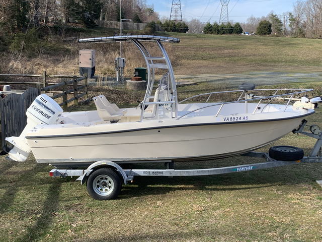 1998 Sea Pro 190CC with a SG300 boat t-top, photo 1 of 4