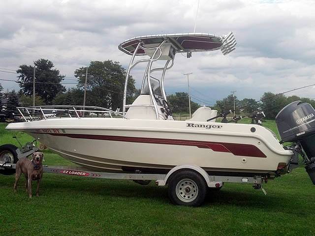 1999 Ranger 18' CC with a SG600 boat t-top, photo 1 of 6
