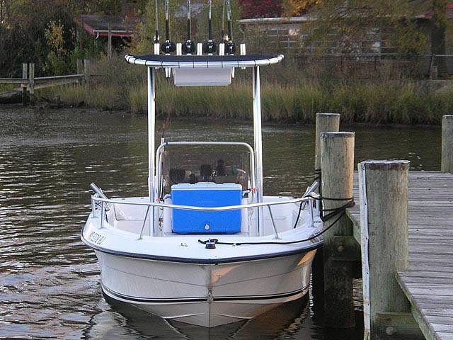 2000 Angler 180 with a SG300 boat t-top, photo 2 of 3