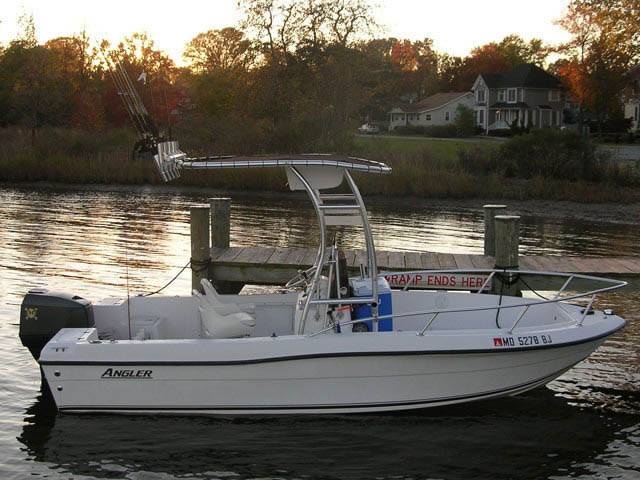 2000 Angler 180 with a SG300 boat t-top, photo 3 of 3