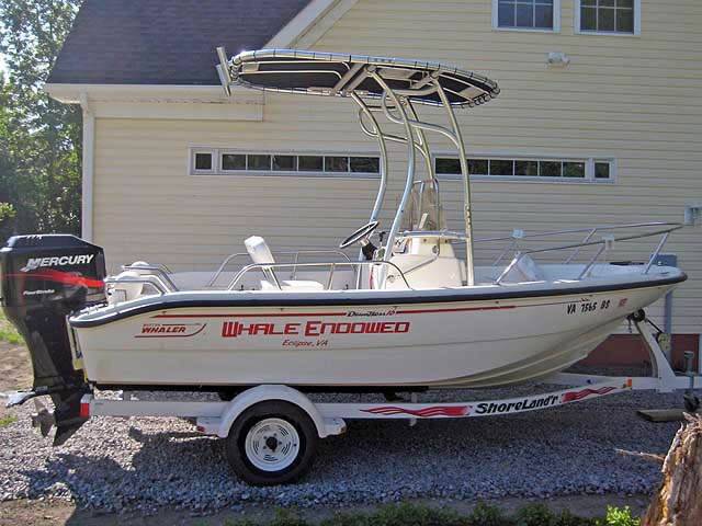 2000 Boston Whaler Dauntless 16' with a SG600 boat t-top, photo 2 of 3
