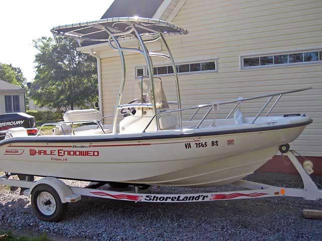 2000 Boston Whaler Dauntless 16' with a SG600 boat t-top, photo 3 of 3