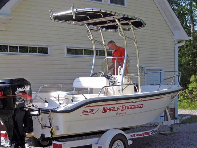 2000 Boston Whaler Dauntless 16' with a SG600 boat t-top, photo 1 of 3