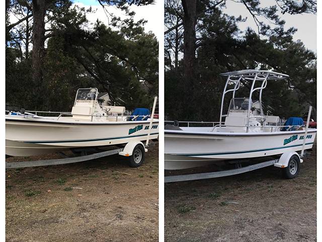 2000 Sea Pro 21' with a SG600 boat t-top