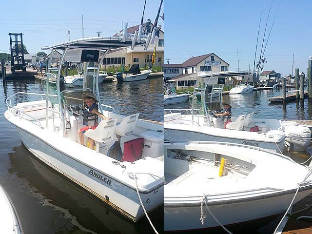 2001 Angler 18F with a SG300 boat t-top, photo 1 of 3
