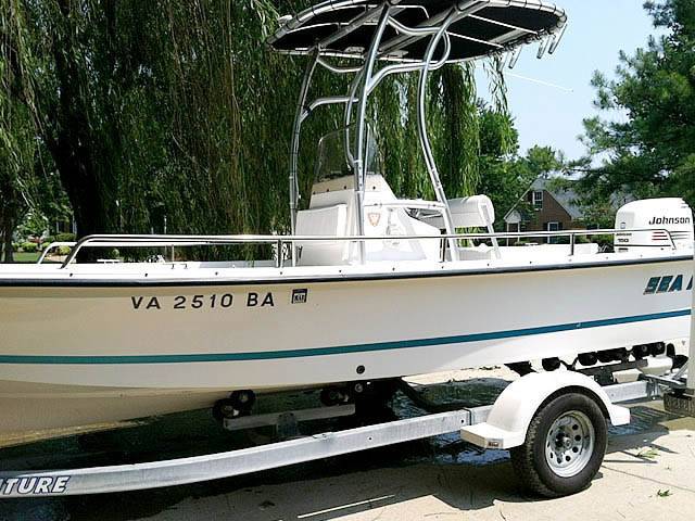2001 Sea Pro 2100 with a SG600 boat t-top, photo 3 of 3