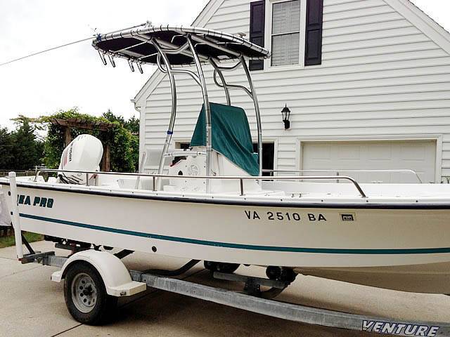 2001 Sea Pro 2100 with a SG600 boat t-top, photo 1 of 3