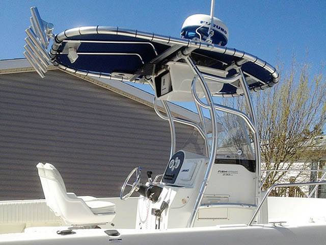 2002 Bombardier Fish Hawk 23' with a SG600 boat t-top, photo 2 of 5