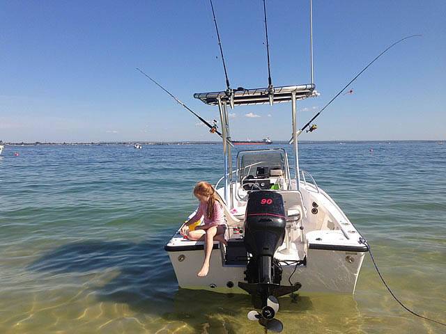 2002 Mako 171 CC with a SG300 boat t-top, photo 3 of 4