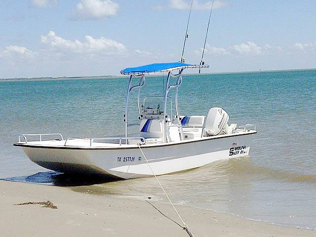 2003 Carolina Skiff 2180 DLX with a SG600 boat t-top, photo 2 of 3