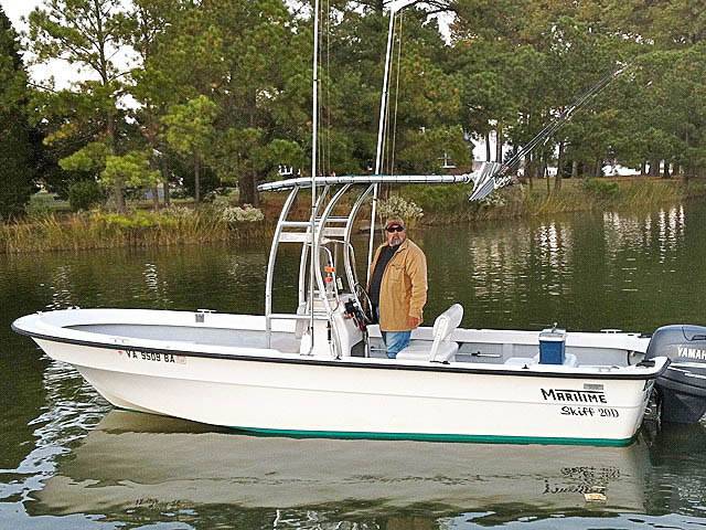 2003 Maritime Skiff 20D with a SG300 boat t-top, photo 1 of 12