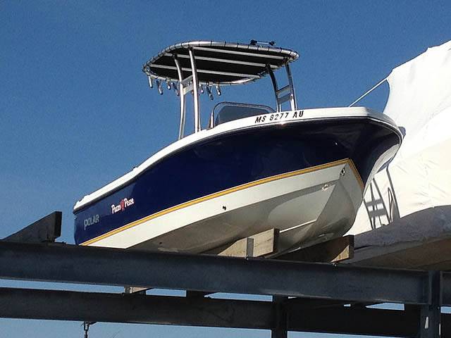 2003 Polar with a SG300 boat t-top